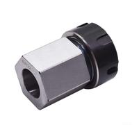 Bloque de portabrocas hexagonales para torno CNC ER25 ER32 ER40 con diseño de agujero pasante para uso de máquina de grabado rotativa y configuración eficiente (RE40)
