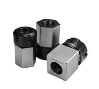 Bloque De Portabrocas JAINGU ER ER25 ER32 ER40 Soporte De Portabrocas De Resorte Cuadrado/hexagonal Para Máquina Cortadora De Grabado De Torno CNC,Square ER 40