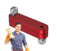 Bloque de posicionamiento de regla de acero | Localizador de bloques de escritura de límite para regla de acero, tope de calibre de agarre cómodo para modeladores, carpinteros e ingenieros