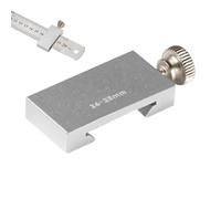 Bloque de posicionamiento de regla, localizador de escritura de aleación de aluminio de alta precisión, herramienta de tapón de medición duradera, guía de regla de precisión para reparación del hogar