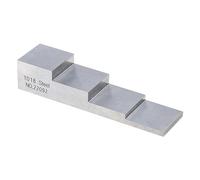 Bloque de prueba de calibración, bloque de calibración de alta precisión de 4 pasos con medidor de grosor de acero 1018/detector de defectos