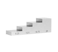 Bloque de prueba de calibración de 4 niveles de alta precisión con medidor de espesor ultrasónico/detector de fallas de acero 1018 para medidor de espesor ultrasónico