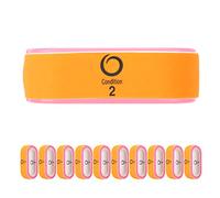 Bloque de pulido de uñas Lima de uñas Buffer Bloque de pulido de arte de uñas Diseño profesional en forma de O de doble cara para salón de uñas en casa Plástico EVA 10 piezas