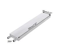 Bloque de refrigeración por agua de aluminio de varios tamaños para PC portátil, CPU de 40 x 120 mm, 40 x 80, 40 x 160, 40 x 180, 40 x 40, 40 x 240 mm, ventilador disipador de calor, base de soporte