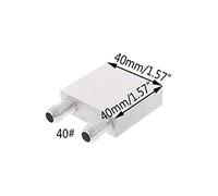 Bloque de refrigeración por agua de aluminio de varios tamaños para PC portátil, CPU de 40 x 120 mm, 40 x 80, 40 x 160, 40 x 180, 40 x 40, 40 x 240 mm, ventilador disipador de calor, base de soporte