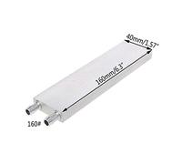 Bloque de refrigeración por agua de aluminio de varios tamaños para PC portátil, CPU de 40 x 120 mm, 40 x 80, 40 x 160, 40 x 180, 40 x 40, 40 x 240 mm, ventilador disipador de calor, base de soporte