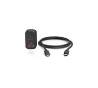 Bloque de sector USB-C - HAMA - 65W - Power Delivery - Compatible con MacBook - Negro
