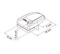 Bloque de seguridad fiamma safe door frame para cerraduras exteriores negro