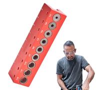 Bloque de taladro portátil - Plantilla de perforación de agujeros de metal de precisión de 45 grados, localizador de plantillas de tacos para carpintería, entusiastas del bricolaje, carpintería