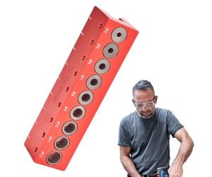 Bloque de taladro portátil - Plantilla de perforación de agujeros de metal de precisión de 45 grados, localizador de plantillas de tacos para carpintería, entusiastas del bricolaje, carpintería