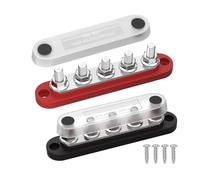 Bloque De Terminal Barra Bus - Colectiva, Eléctrico | Unidad Distribución Tierra Compacta, Conector Riel, Autobús Unión Negra Roja Para Paneles Solares Bote Automotriz