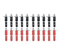 Bloque de terminales banana y zócalo de 4 mm, 20 pares de conectores chapados en oro para cable de altavoz, placa de pared, configuración segura del hogar