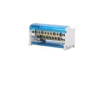 Bloque De Terminales Carril Din WKH-207/211/215/407/411/415 Tornillo Distribución Modular Caja Conexiones Alimentación Cable Eléctrico Universal(WKH211)