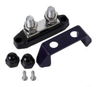 Bloque de terminales con cubierta para enrutamiento de energía de batería de 12 V y 48 V en vehículos opcionales, vehículos todoterreno y sistemas de alimentación móviles (10 mm, negro)