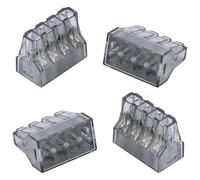 Bloque de terminales conexión rápida 8 orificios, paquete 10, conector cable rígido un solo hilo 1,0-4 mm² for luces techo Regleta de conexión