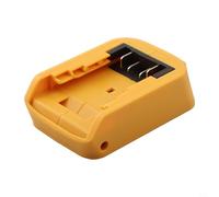 Bloque de terminales convertidor adaptador de 18 V para DCB203 DCB200 DCB201 DCB204 para DCB205 DCB206, pieza de repuesto de plástico amarillo para herramientas eléctricas proyectos de bricolaje