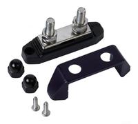 Bloque de terminales de 12 V y 48 V con cubierta sellada contra el polvo para una distribución fiable de la energía en vehículos utilitarios y utilitarios (8 mm, negro)