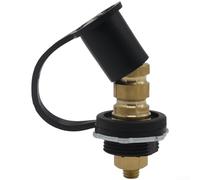 Bloque de terminales de batería RV Conector de latón 250A Clasificación de fuego 94V0 Aislamiento de PVC de nailon reforzado para carga de energía CC de yate marino automotriz (negro)