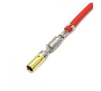 Bloque de terminales de crimpado for automóvil de 2,8 mm, inserto cilíndrico, resorte, conector eléctrico for automóvil, suelto con cable DJ224-2.8A(50 Pcs)