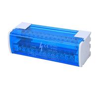 Bloque de terminales de distribución de energía de unión de caja 215, bloques de terminales monofásicos de 2 niveles de riel DIN con cubierta transparente