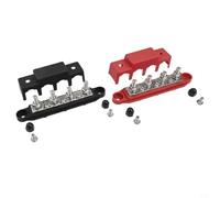 Bloque de terminales de doble fila 250A Barra de bus para conexiones de batería Sistema de 12V-48V Unidad de distribución de energía resistente con tornillos