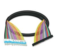 bloque de terminales de PLC Cable de extensión IDC50 IO Signal Rransmission Mini bloque de terminales macho adaptador de montaje en carril DIN(HL-IDC50-FIO-2M)