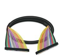 bloque de terminales de PLC Cable extendido del adaptador de montaje en carril DIN del conector de la placa del bloque de terminales de giro IDC50(HL-IDC50-FF-4M)