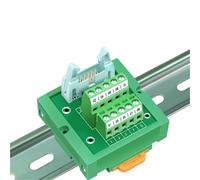 bloque de terminales de PLC IDC10 2X5Pin IO cable de datos extendido 10Pin módulo de bloque de terminales paso 2,54mm(HL-IDC10-TB)