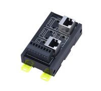 Bloque de Terminales de Puerto de-Red RJ45 para Montaje en Riel DIN A Concentrador de 8 Pines y 2 Orificios, Convertidor de Señal RS232 RS485 RS422