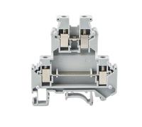 Bloque de terminales de riel DIN UKK-5, 10 piezas, conector de tornillo de doble capa, 24 A, 800 V, cable conductor for cableado eléctrico