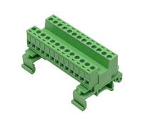 Bloque de terminales de tornillo para panel de interruptores 2P a 24P, opción 0, 2 - 2, 5 mm², capacidad de alambre para instalación de barra DIN de 35 mm, bloque de terminales montado en barra