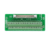Bloque de terminales de tornillo verde de 48V, placa de cabecera macho, conector de bloque de terminales, interfaz de montaje en carril DIN con soporte IDC40P