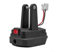 Bloque de terminales del conector del adaptador de batería para BL1830 y BL1860 compatible con Dayi para A32106, con interruptor de encendido/apagado manual para la administración de energía de la