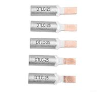 Bloque de terminales DTLC para disyuntores, 5 unidades, de cobre y aluminio con fijación de tornillo, altamente conductivo y resistente al calor para cajas de distribución eléctrica, modelos 10-70