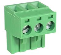 Bloque de terminales, enchufable, 3 POS, 12 AWG, bloques de terminales enchufables, cantidad 10 | CTB9202/3