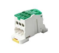 Bloque de terminales montado en rieles de caja divisora de etapa con múltiples salidas para cableado eléctrico doméstico e industrial Caja divisora de etapa en rieles Din