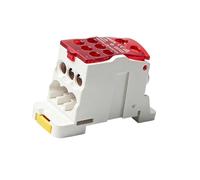 Bloque de terminales montado en rieles de caja divisora de etapa con múltiples salidas para cableado eléctrico doméstico e industrial Caja divisora de etapa en rieles Din