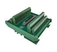 Bloque de terminales SCSI-68P-A de 68 pines para montaje en carril DIN compatible con Advantech, PLC y sistemas de motor mitsubishi, carcasa de PCB verde para transmisión de señal industrial
