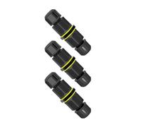 Bloque de terminales sin tornillos IP68 de 3 pines fácil de instalar para sistemas de seguridad, conector impermeable