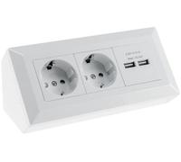 Bloque de toma de corriente de 2 vías + 2 USB, bla 4250416340184