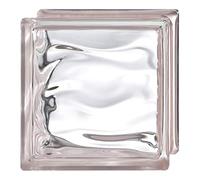 Bloque de vidrio Bormioli Rocco Agua Reflejos Rosa Cuarzo | cm 19x19x8 | Unidad de venta 1 caja de 6 pzas