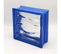 Bloque de vidrio Bormioli Rocco Agua Reflejos UltraMarine | cm 19x19x8 | Unidad de venta 1 caja de 6 pzas