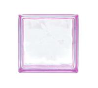 Bloque de vidrio Reflejos Ondulado color Amatista | cm 19x19x8 | Unidad de venta 1 caja de 6 pzas | Euro/pza. 5,50