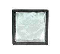 Bloque de vidrio Reflejos Ondulado color Antracita | cm 19x19x8 | Unidad de venta 1 caja de 6 pzas | Euro/pza. 5,50