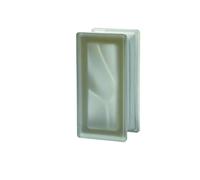 Bloque de Vidrio Siena Ondulado Satinado Medio Bloque Pegasus, 19 X 9 X 8 Cm