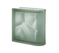 Bloque de Vidrio Siena Terminal Lineal Ondulado Satinado Pegasus, 19 X 19 X 8 Cm
