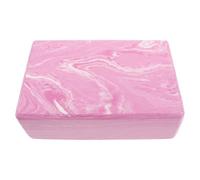 Bloque de Yoga Antideslizante de Espuma Rosa para Entrenamiento | Alta Densidad, Agarre Ergonómico y Apoyo de Alineación, para Estiramientos en Casa y Práctica Avanzada