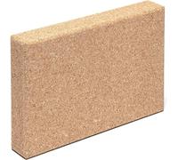 Bloque de yoga de corcho Go4Cork - Delgado | 20,3×30,5×5cm | Alternativa no tóxica a los bloques de yoga de espuma | Cuña de yoga sin olor, suave y antideslizante | Ecológico y sostenible