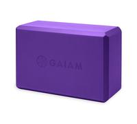 Bloque de yoga Gaiam: espuma EVA de apoyo sin l tex, superficie antideslizante y suave