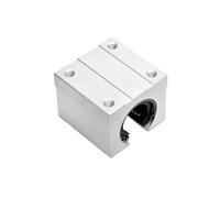 Bloque deslizante de rodamiento bolas movimiento lineal aluminio, 4 piezas SBR10UU tipo abierto identificación 10 mm for posición del eje riel guía SBR10